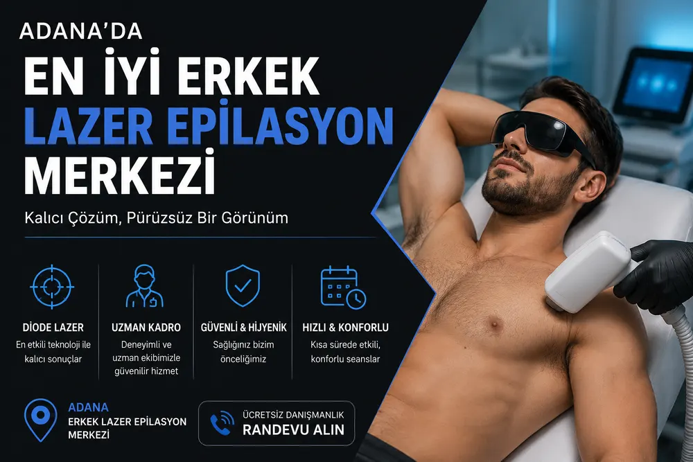 Erkek lazer epilasyonda seans planı ve ilerleme takibini temsil eden bölge bazlı uygulama görseli