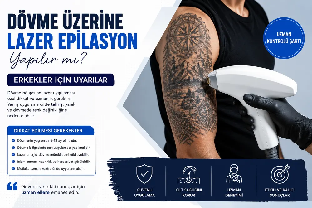 Can Vip erkek bakım merkezinde dövmeli bölge için kıl analizi ve planlamayı temsil eden görsel