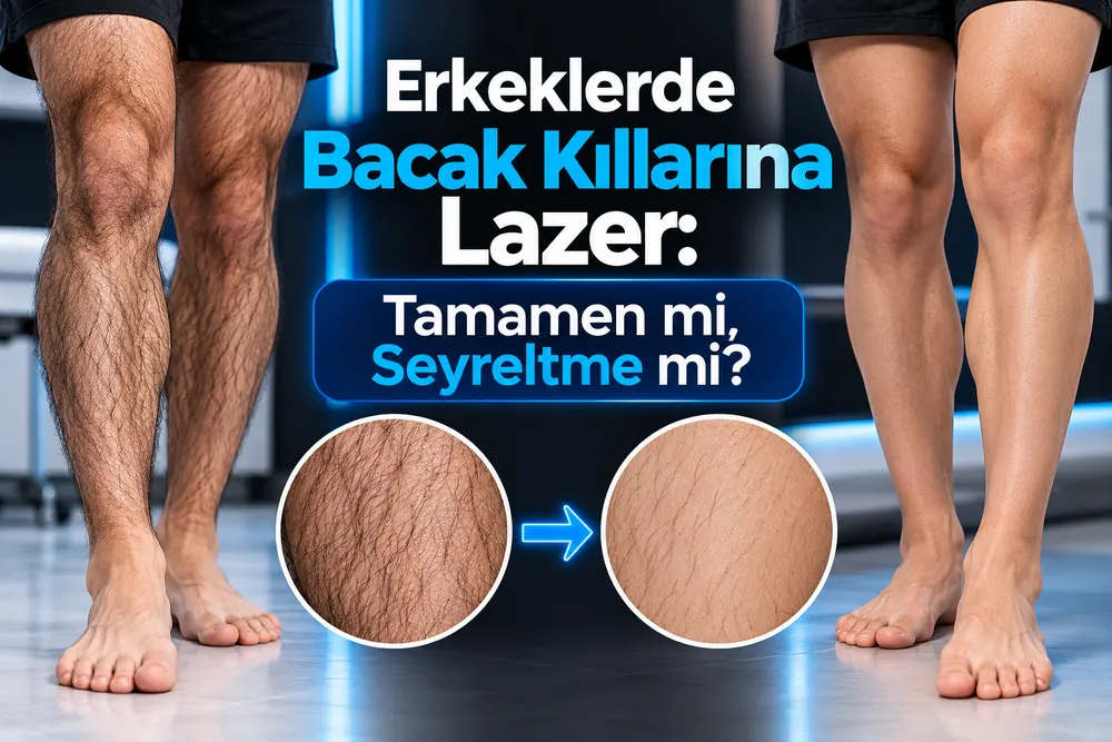 Erkeklerde Bacak Kıllarına Lazer: Tamamen mi, Seyreltme mi?