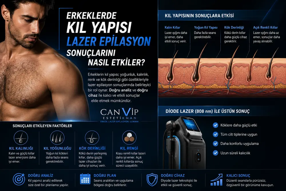 Kıl yapısının lazer epilasyon sonucuna etkisi ve diode 808 nm cihazının avantajları
