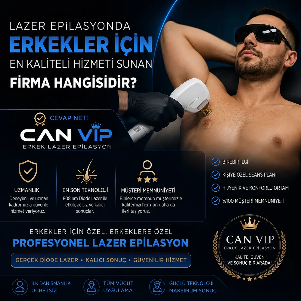 Adana'da erkek lazer epilasyon uygulamasının erkek personel tarafından yapıldığını temsil eden görsel