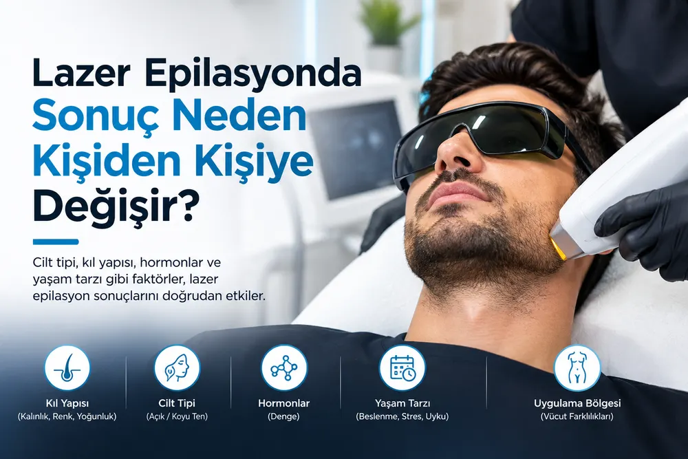 Can Vip Erkek Bakım'da tüm vücut lazer epilasyon öncesi bölge değerlendirmesi ve seans planlaması
