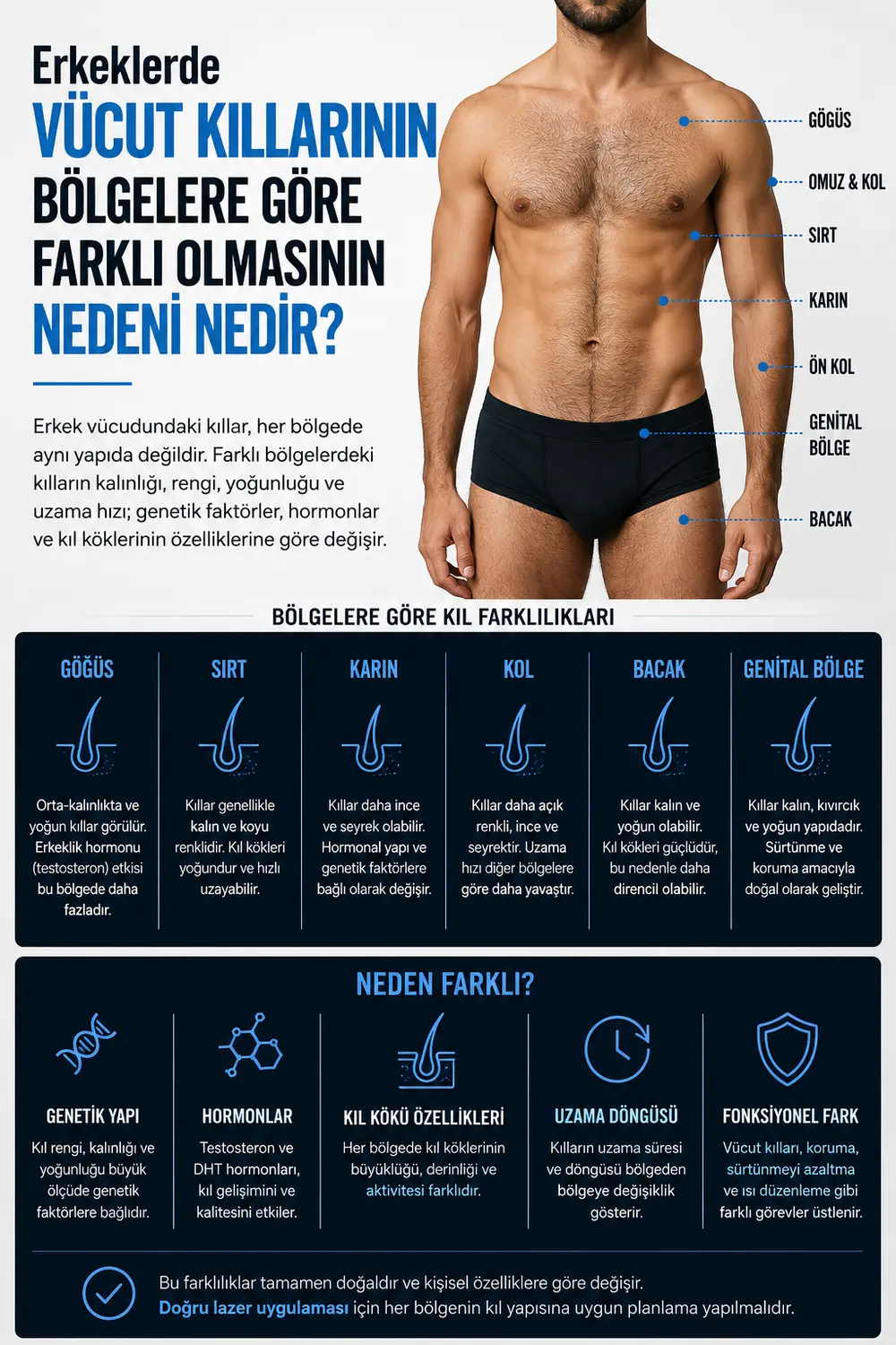 Can Vip Erkek Bakım'da erkek lazer epilasyon öncesi bölgeye göre kıl analizi yapılmasını temsil eden görsel