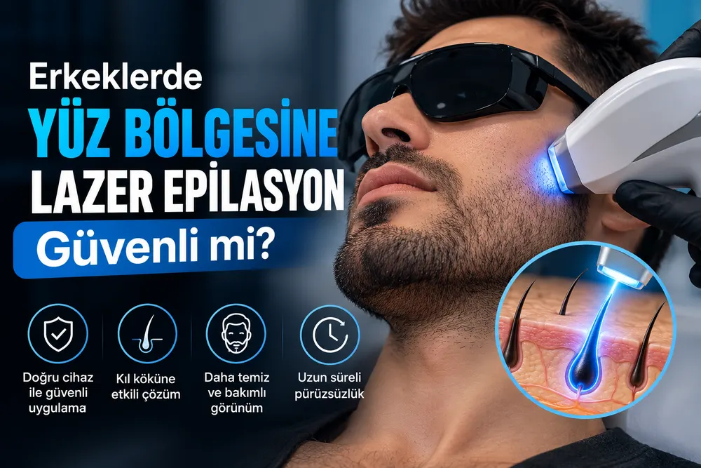 Erkeklerde Yüz Bölgesine Lazer Epilasyon Güvenli mi? Adana Erkek Lazer Epilasyon Rehberi