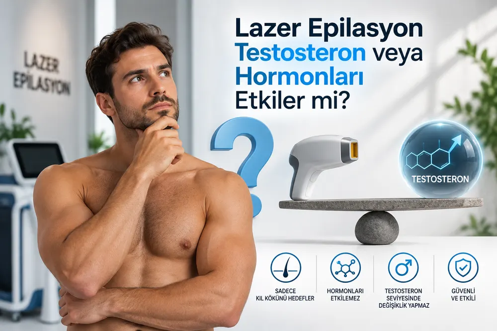 Adana erkek lazer epilasyonunda hormonal duruma göre seans planlaması değerlendirmesi