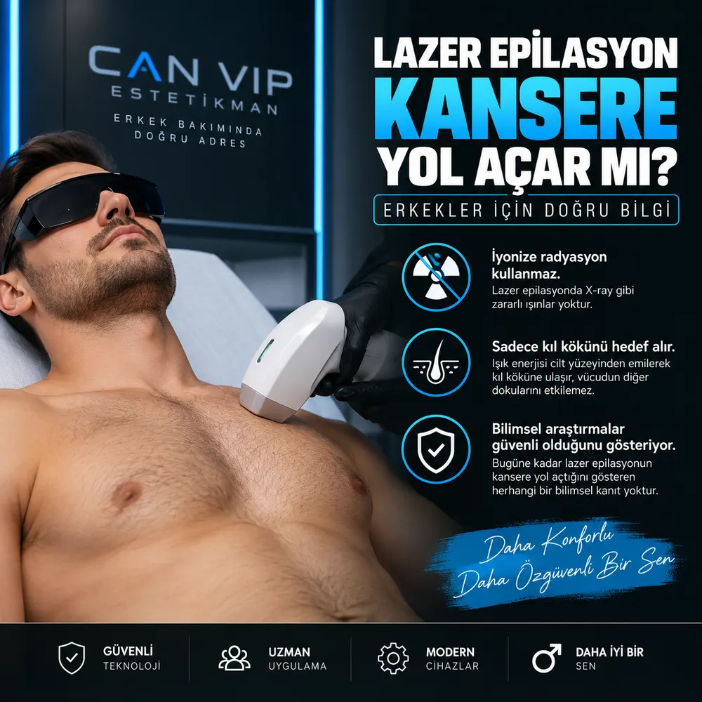 Adana erkek lazer epilasyon öncesi cilt ve ben değerlendirmesi