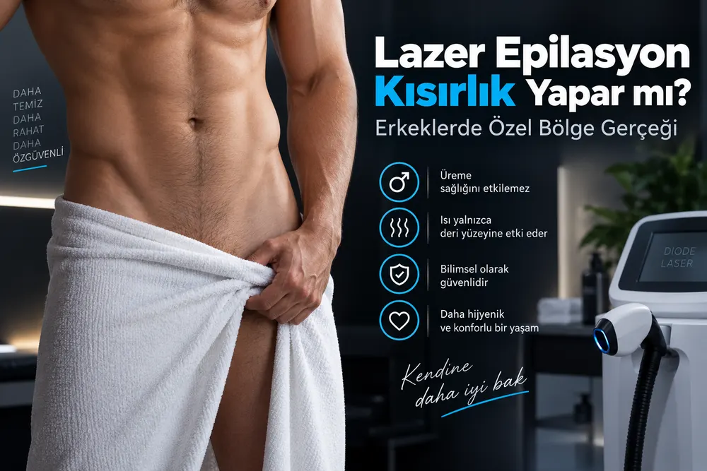 Adana erkek lazer epilasyon özel bölge uygulaması öncesi danışan değerlendirmesi