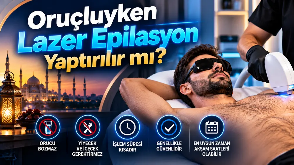 Can Vip Erkek Bakım'da Ramazan döneminde erkek diode lazer epilasyon uygulaması