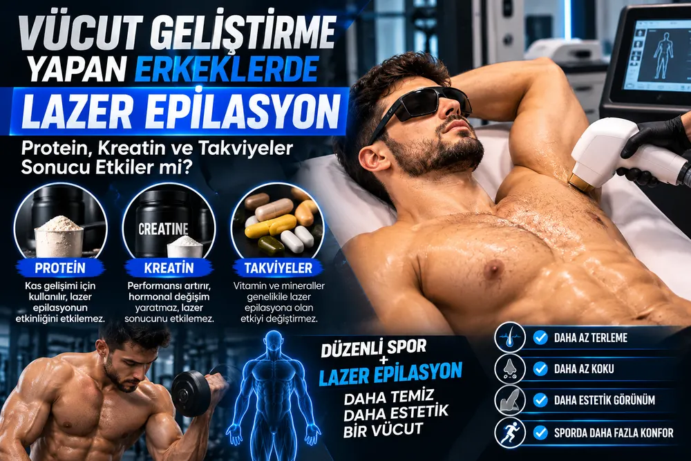 Adana erkek lazer epilasyon — vücut geliştirme yapan erkeklerde protein, kreatin ve takviyelerin lazer sonucuna etkisi