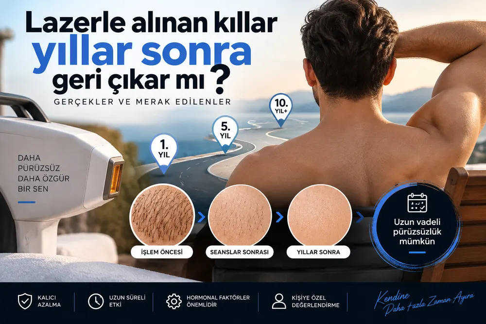 Adana erkek lazer epilasyonda uzun vadeli takip ve tazeleme seansı değerlendirmesi
